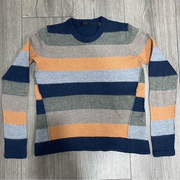 Kids ATM STRIPED CREW NECK SWEATER Sz M - Picture 2 of 6